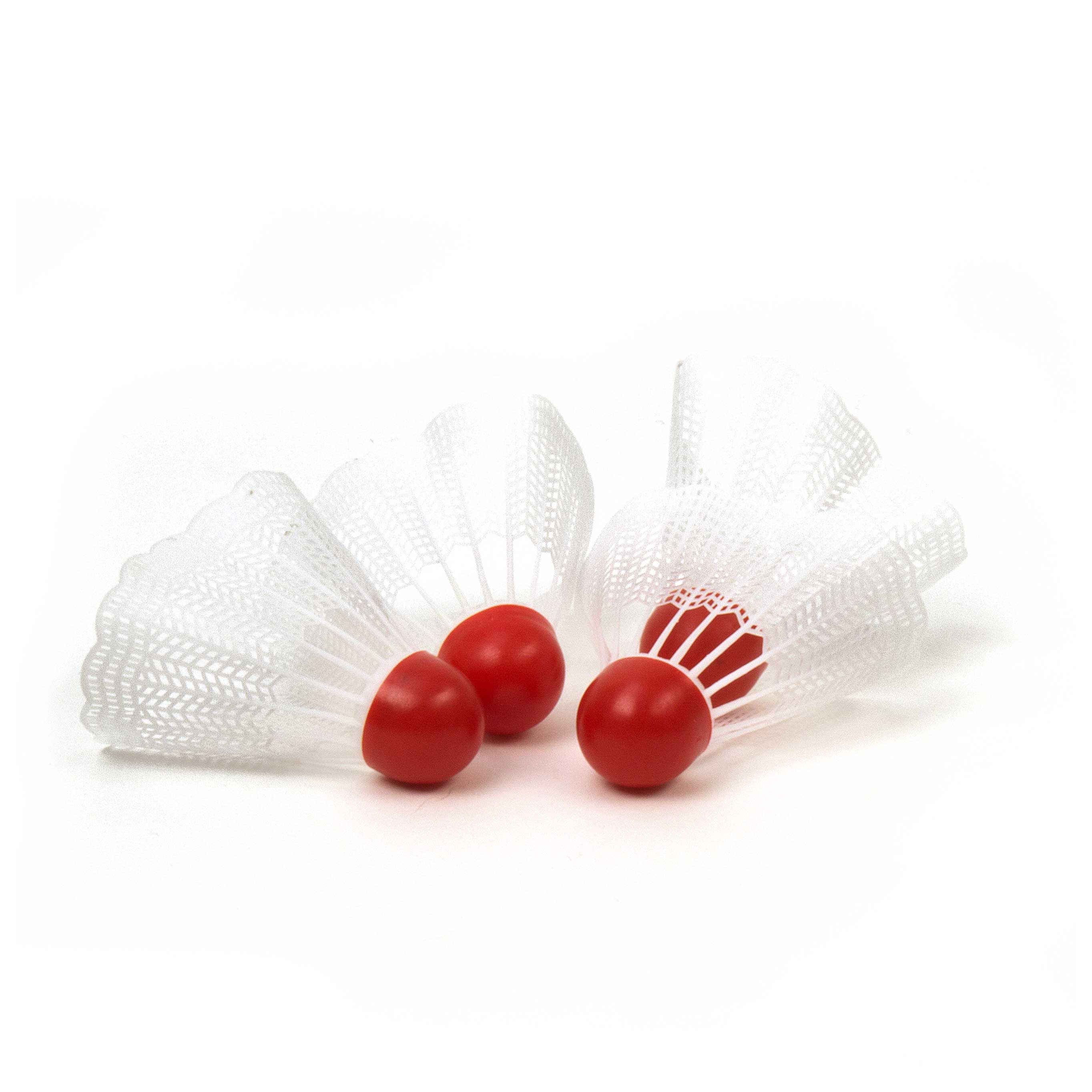 Federbälle weiß, 4 Stück