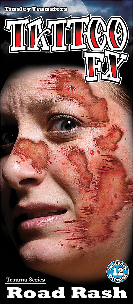 Schürfwunde Klebe-Tattoo