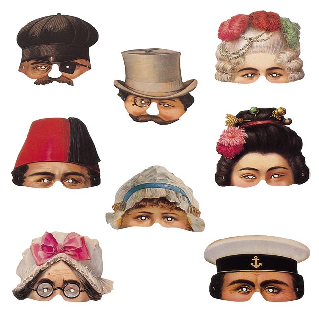 Nostalgiemasken-Set Leksaks 1