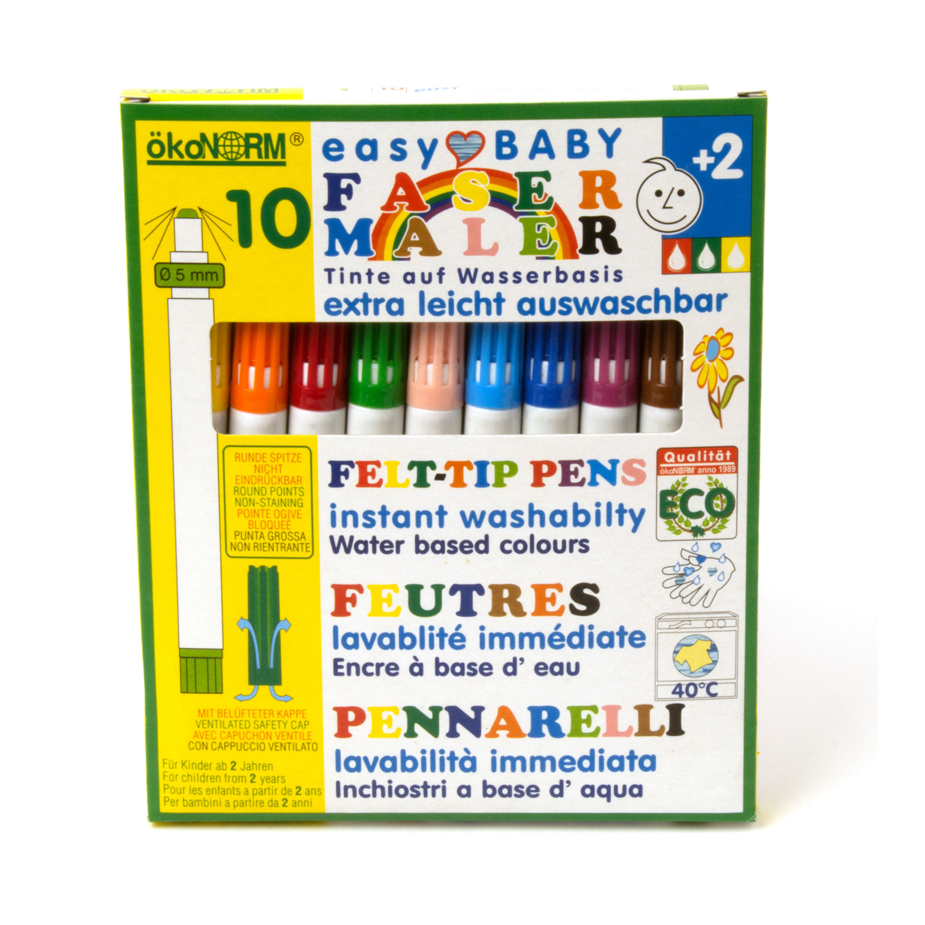 10 Faserschreiber easy baby, 5 mm Spitze