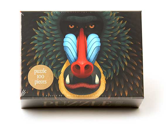 Puzzle Mandrill - 100 Teile