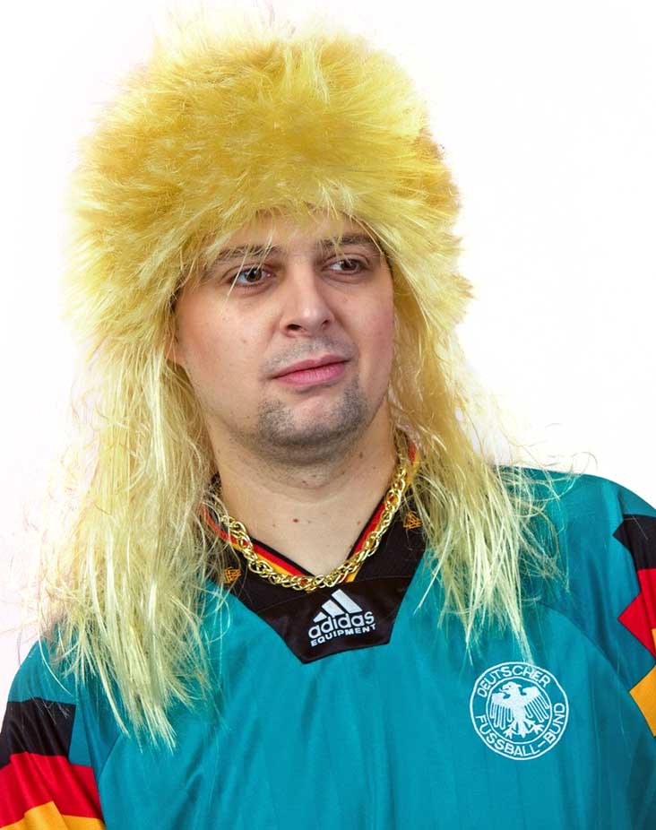 Perücke Vokuhila blond