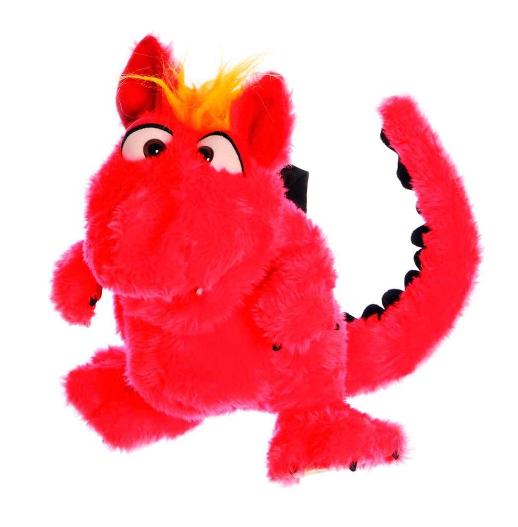 Handpuppe Elsa, die Drächin