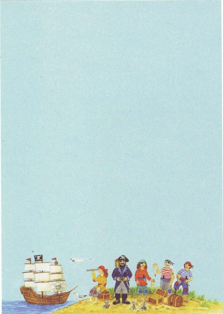 Notizblock A6 Piraten, Der Schatz